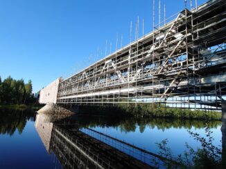 Kalliokoski railway bridge in Ristijärvi Finland