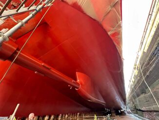 Ship's hull coated with XGIT-FUEL