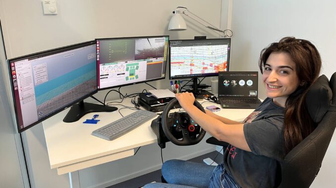 Eleni Boviatsi at her PlayStation