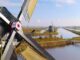 The iconic 18th century windmills at Kinderdijk