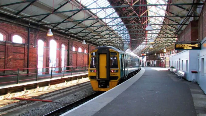 Holyhead rail station in Wales in the UK