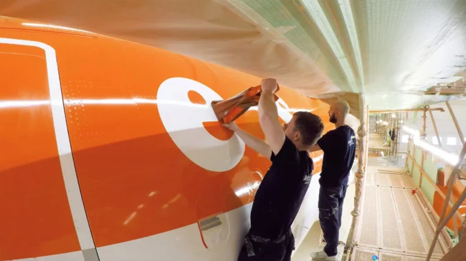 easyjet is trialling lightweight aero-paint
